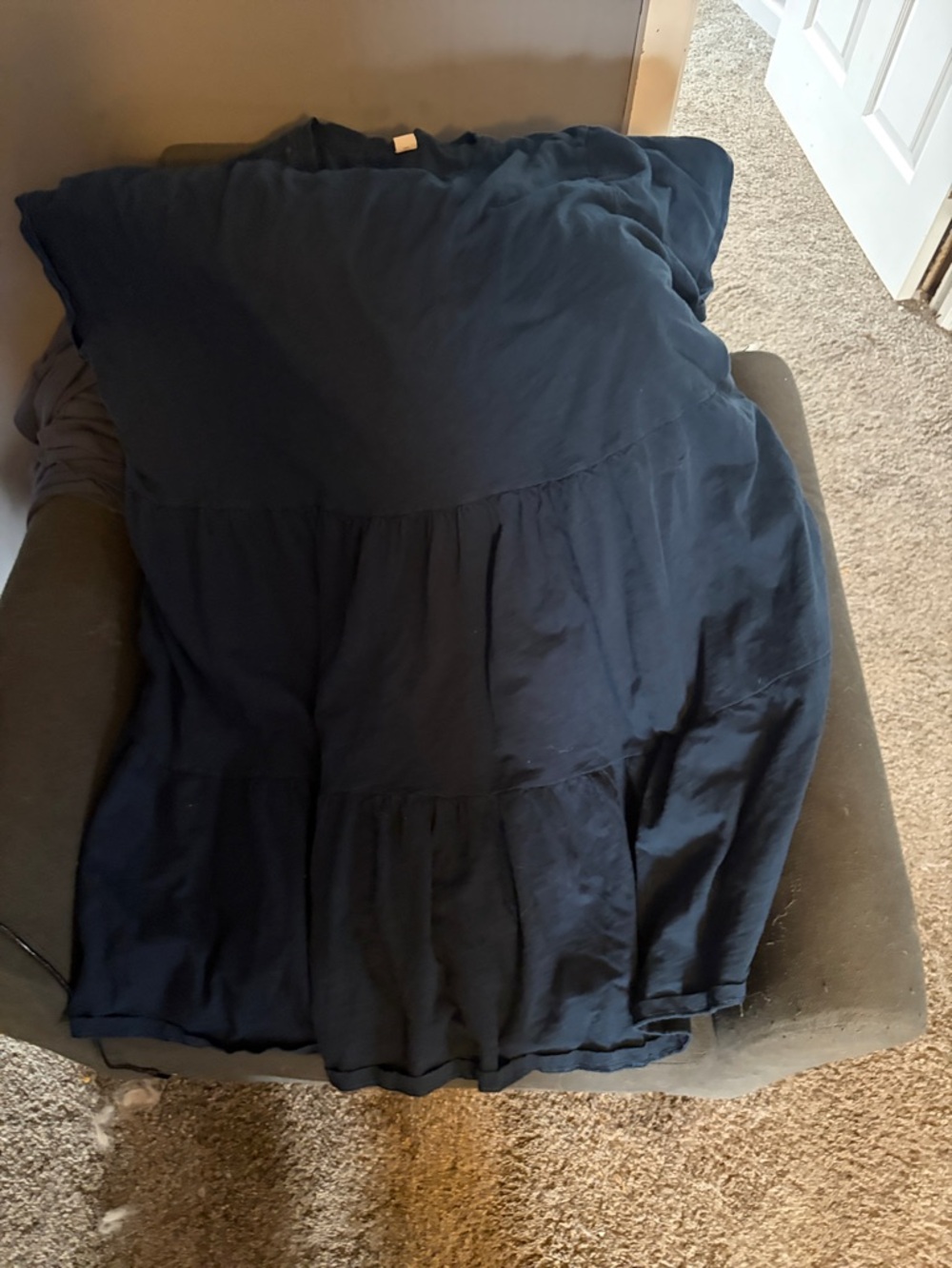 Old Navy Navy Blue Tiered Women's Dress
